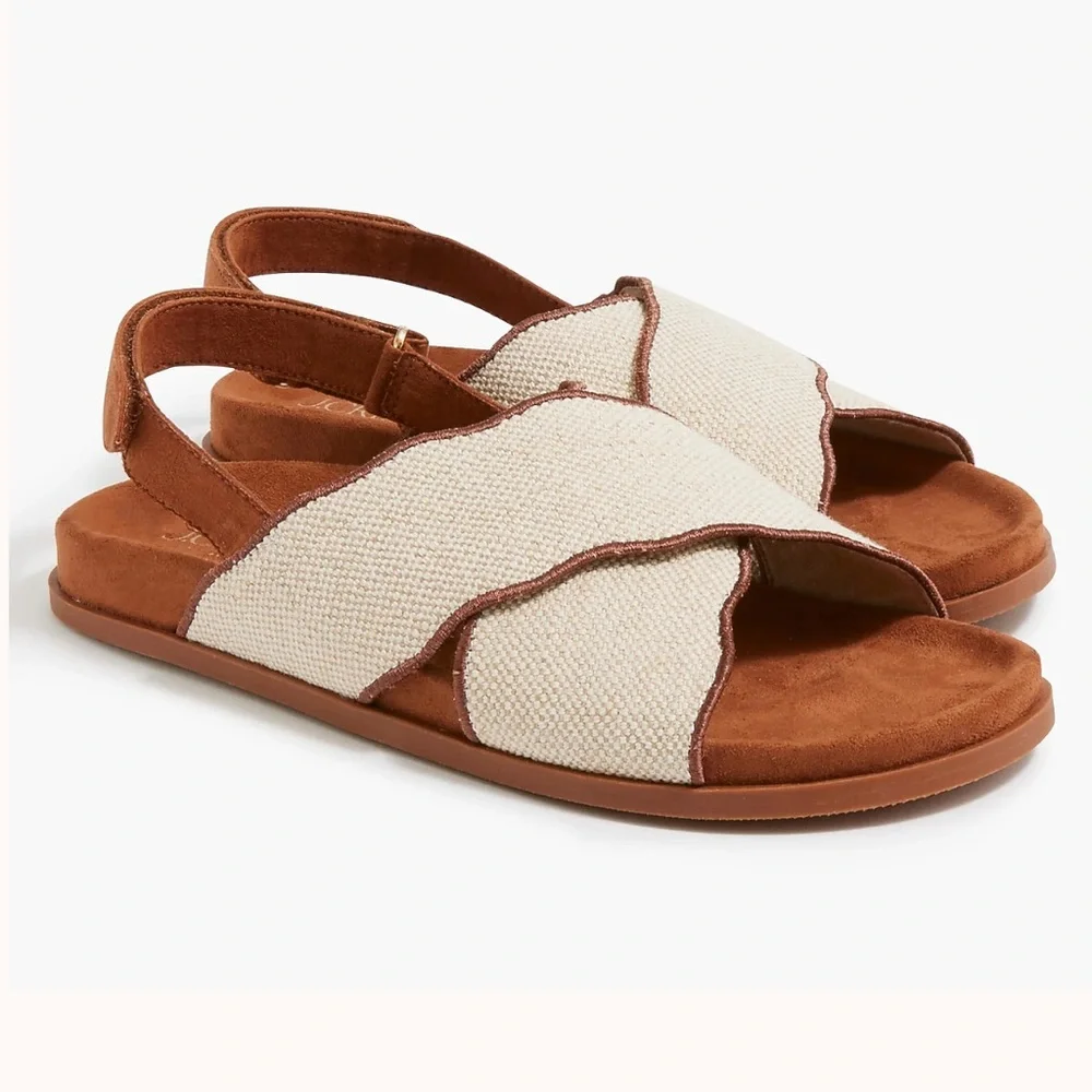 J. Crew Factory Women's Scalloped Sandals NWT